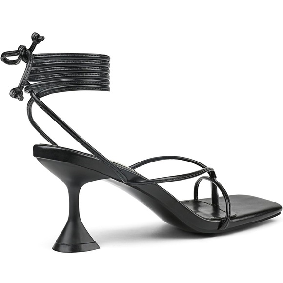 (H5) Zzheels Women's Square Toe Chunky HeelLace-Up Strappy Sandals, size 10.5 - Picture 9 of 13